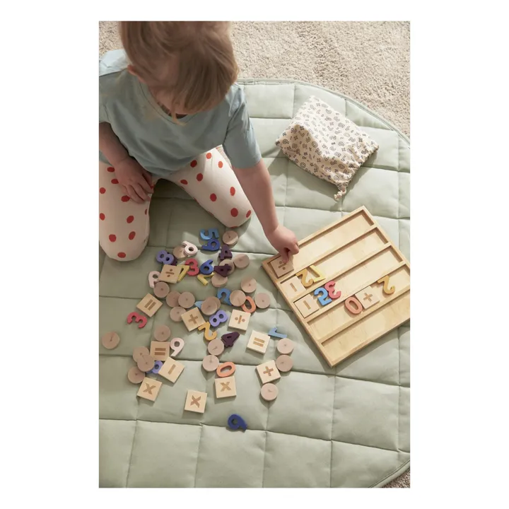 Small Foot Jeu Viking Kubb En Bois – Jeu De Lancer Numéroté Actif – Plein Air Familial – Sac De Rangement Inclus