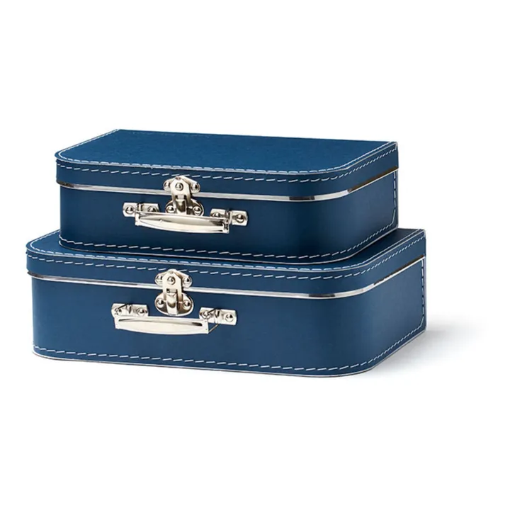 Cardboard Storage Case - Set of 2 | Blue- Product image n°0