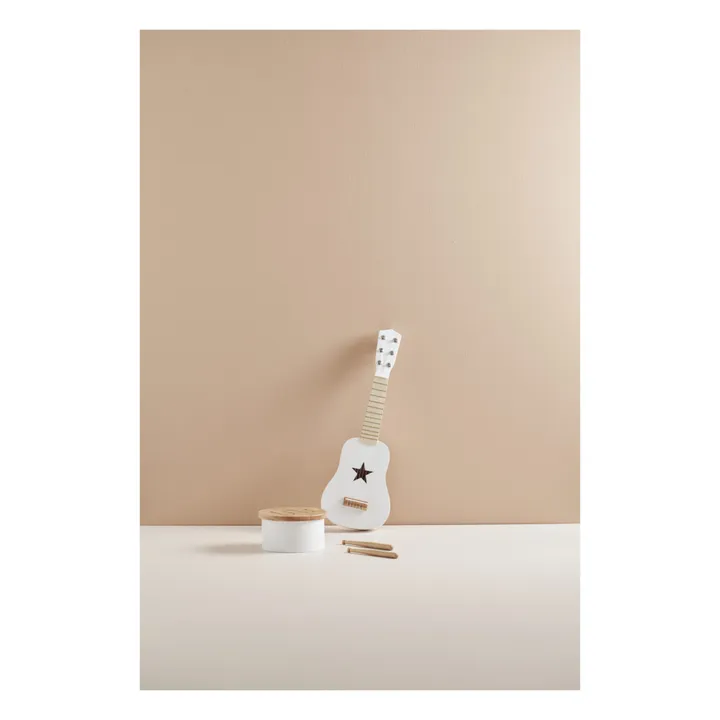 Guitare en bois | Blanc- Image produit n°1