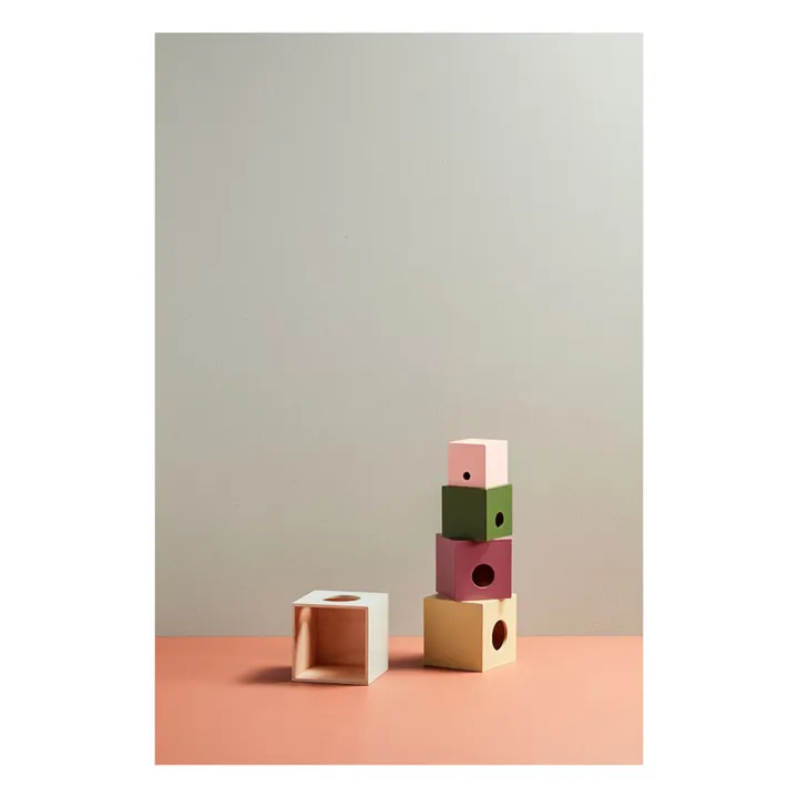 Cubos para apilar Edvin en madera- Imagen del producto n°2
