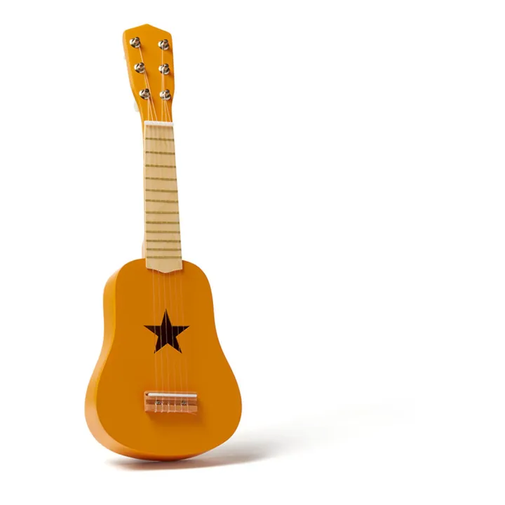 Gitarre aus Holz | Senffarben- Produktbild Nr. 0