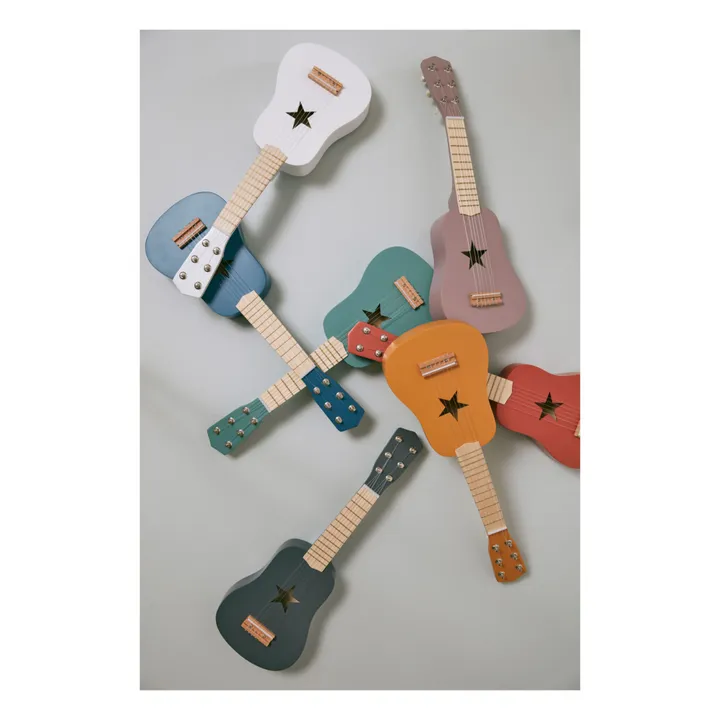 Gitarre aus Holz | Senffarben- Produktbild Nr. 6