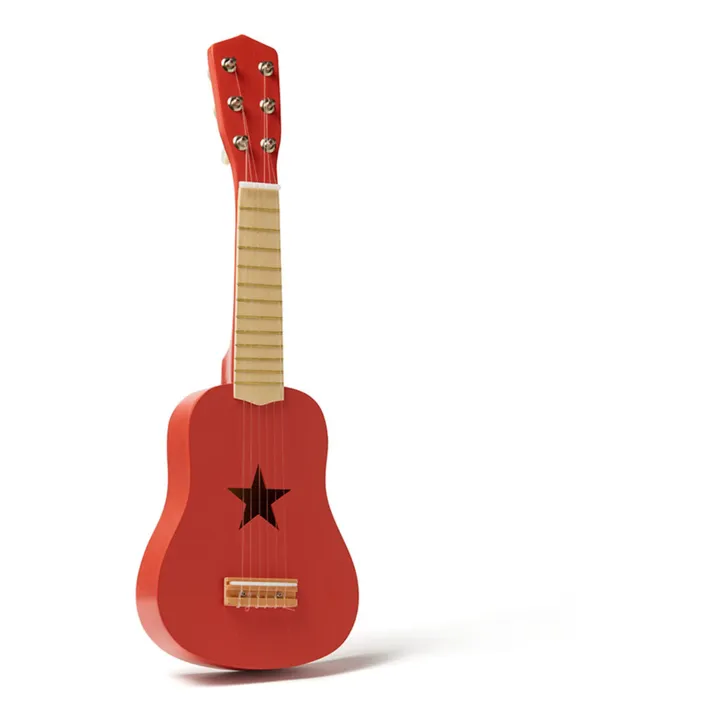 Wooden Children's Guitar | Red- Product image n°0