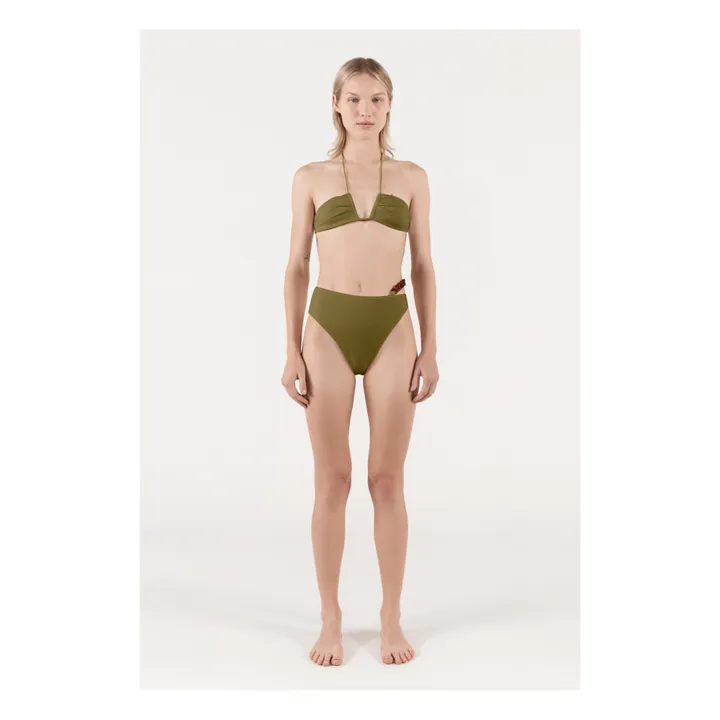 Top Bikini Neal Bouclé | Verde oliva- Immagine del prodotto n°1