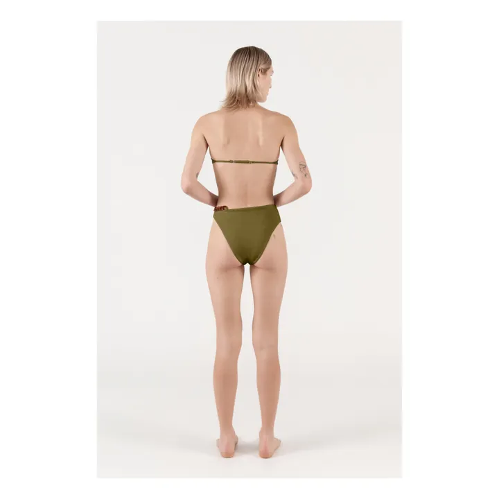 Top Bikini Neal Bouclé | Verde oliva- Immagine del prodotto n°3