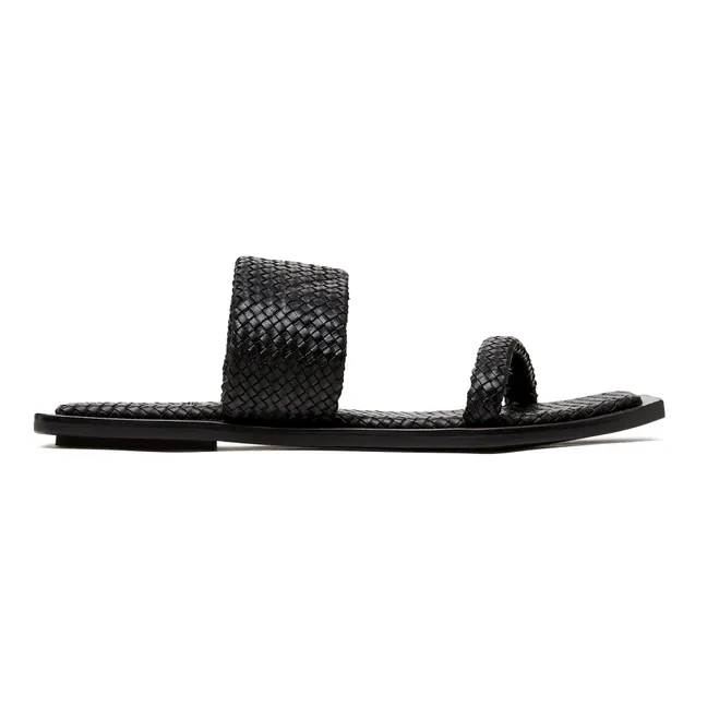 Resort Braided Sandals | Black