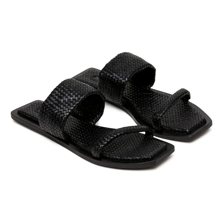 Resort Braided Sandals | Black- Product image n°5
