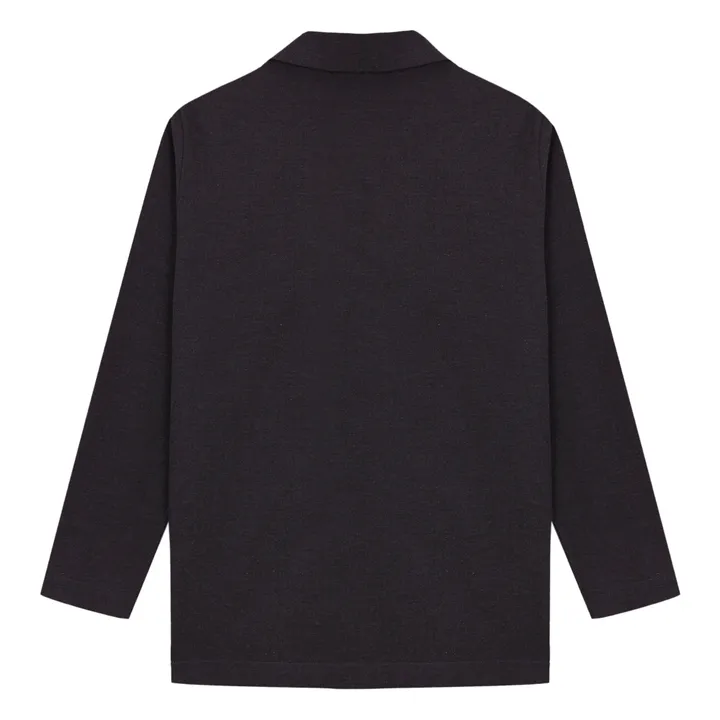Langer Pullover mit V-Ausschnitt aus Kaschmir | Anthrazit- Produktbild Nr. 5