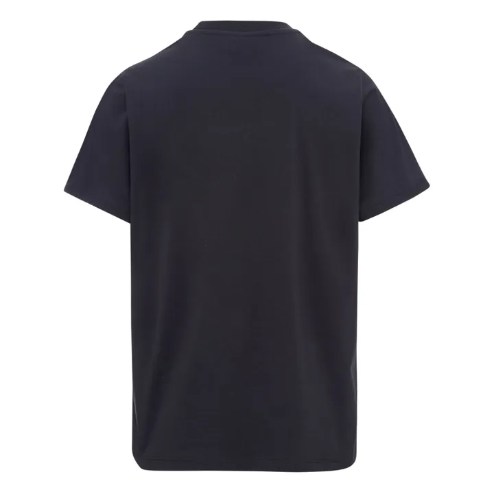 T-shirt Smiley Dark Relaxed Basic Coton Bio | Noir- Image produit n°4
