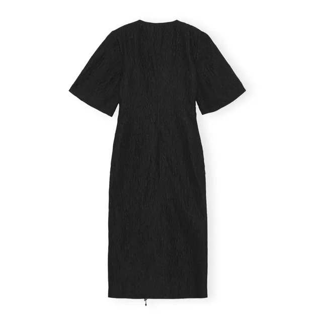 Beaded Wrap Dress | Black
