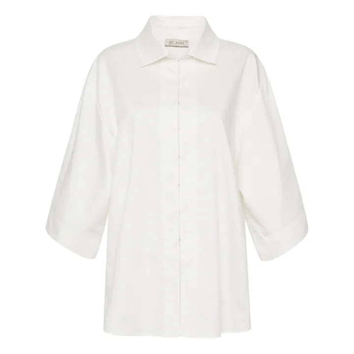 Chemise Manches 3/4 | Blanc- Image produit n°0