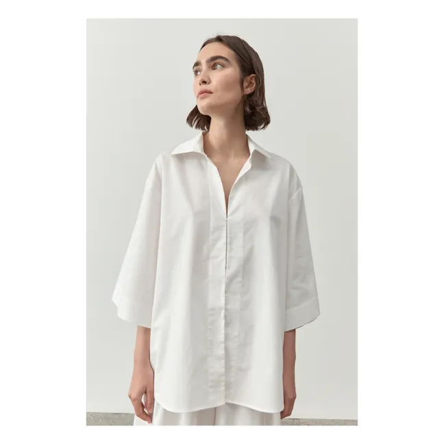 Chemise Manches 3/4 | Blanc