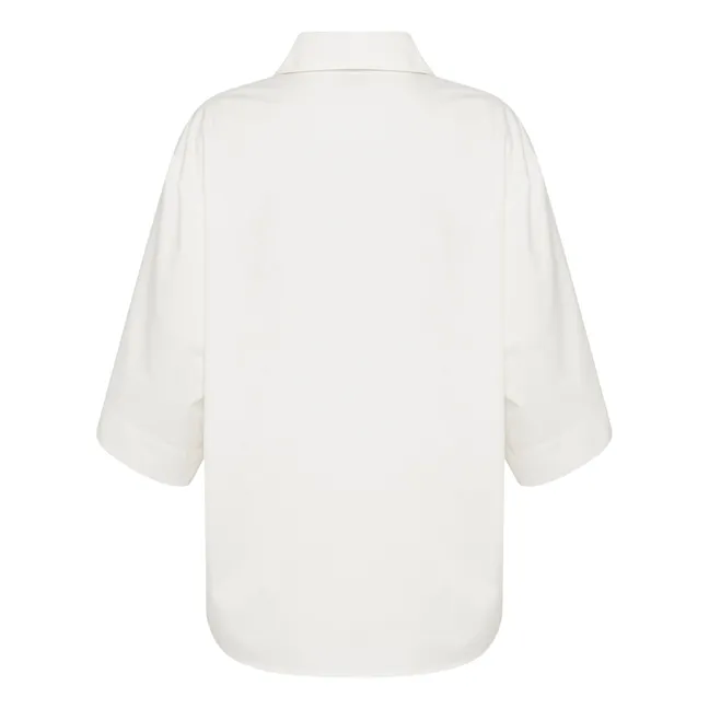 3/4 Length Sleeve Shirt | White