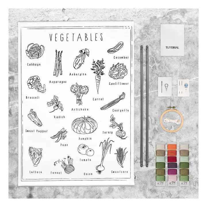 Poster à broder Vegetables- Image produit n°1