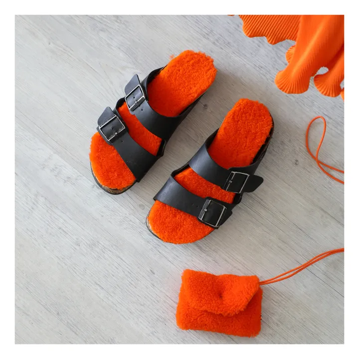 Suole per adulti in lana merino - Collezione Adulto  | Arancione- Immagine del prodotto n°1