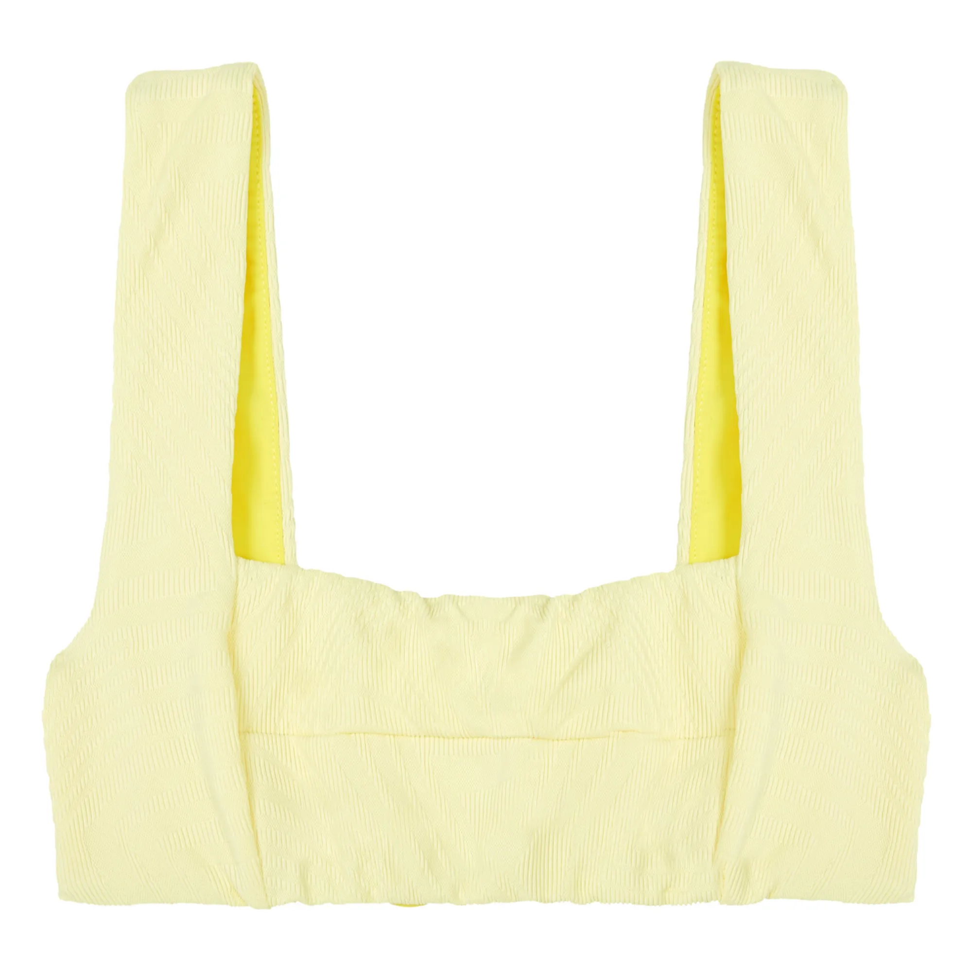 Fella Swim Yellow Franco Textured Bikini Top