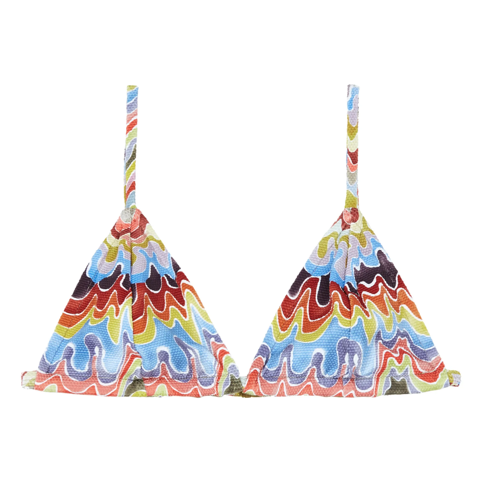 Fella Swim Yellow Julian Textured Bikini Top