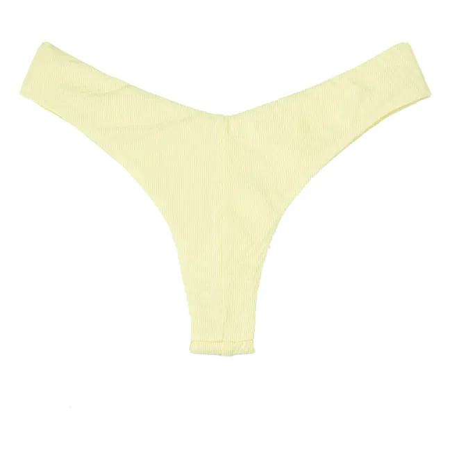 Chad Textured Bikini Bottoms | Yellow