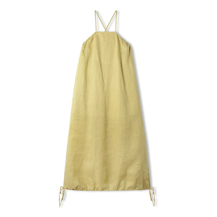 Robe Citrus Lin | Jaune- Image produit n°0