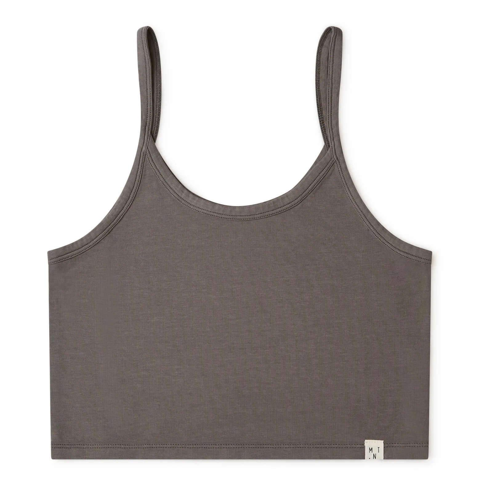Matona Women's Charcoal Grey Organic Cotton Crop Top - ’S Collection