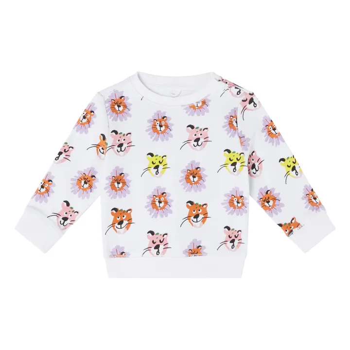 Sweat Guépard | Blanc- Image produit n°0