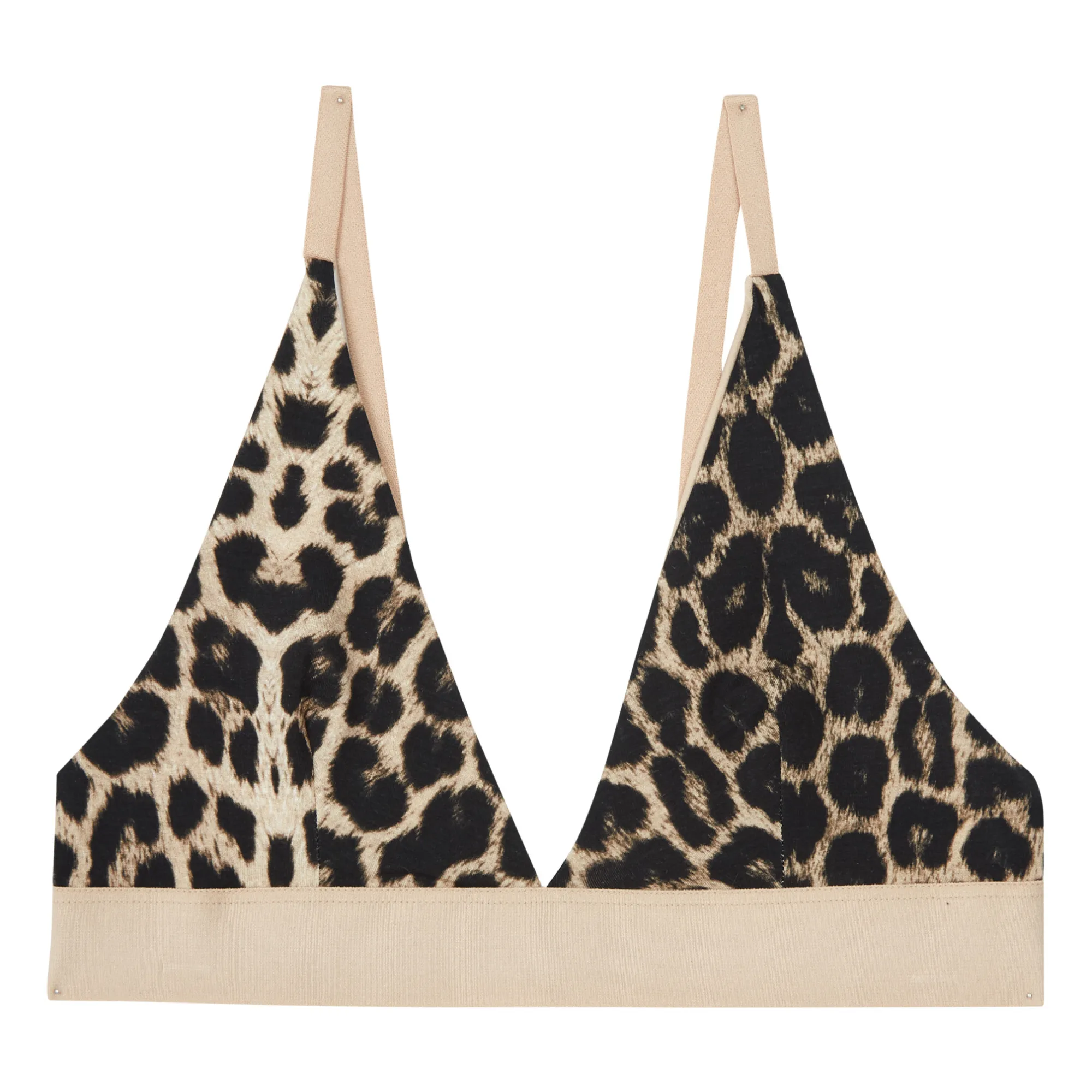 Baserange Leopard Triangle Bamboo Lyocell Bra