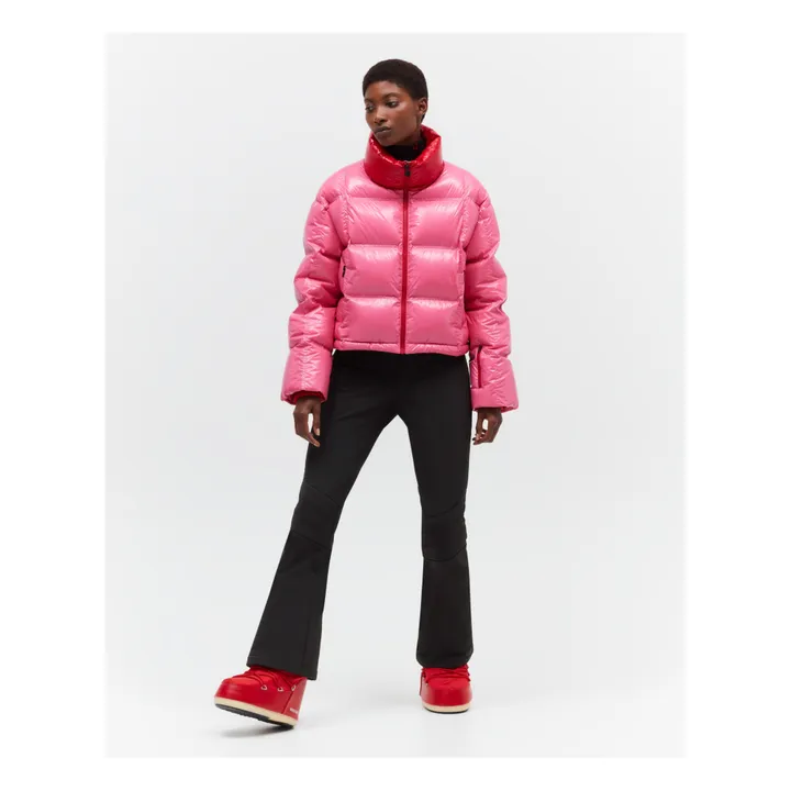 Perfect Moment Aurora High Waist Flare Womens Ski Pants in Red