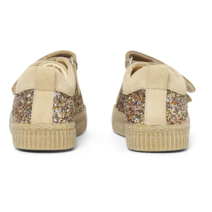 Sparkly Velcro Sneakers | Beige- Product image n°2