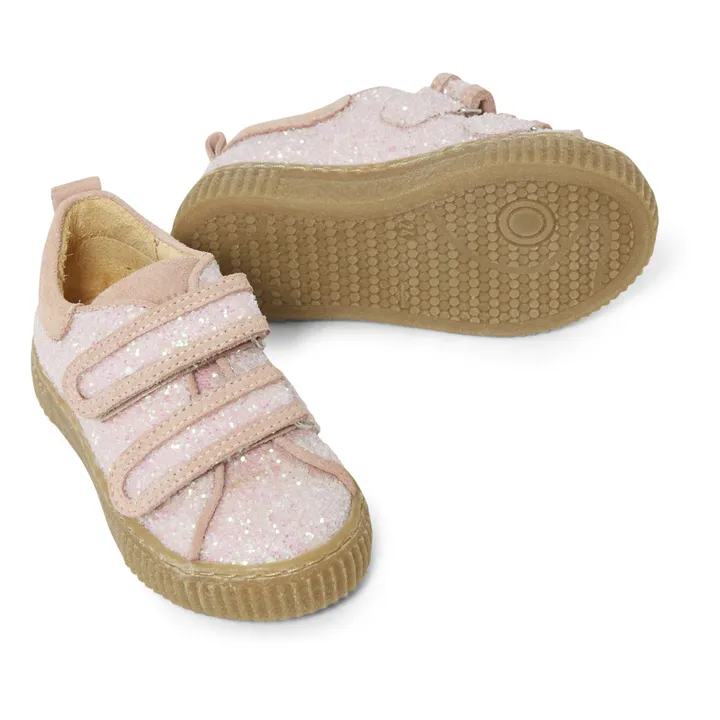 Zapatillas con velcro y lentejuelas  | Rosa- Imagen del producto n°1