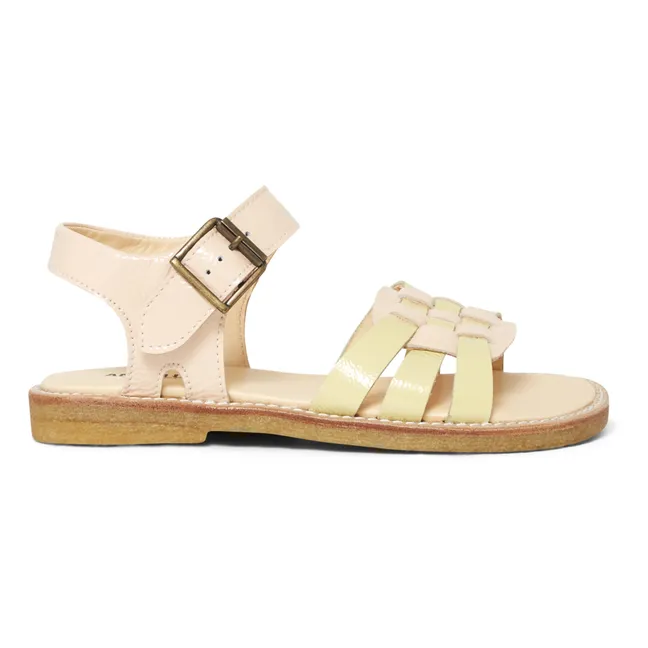 Geflochtene Sandalen | Beige