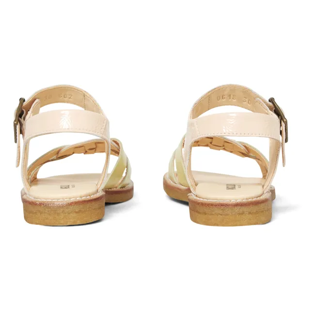 Geflochtene Sandalen | Beige