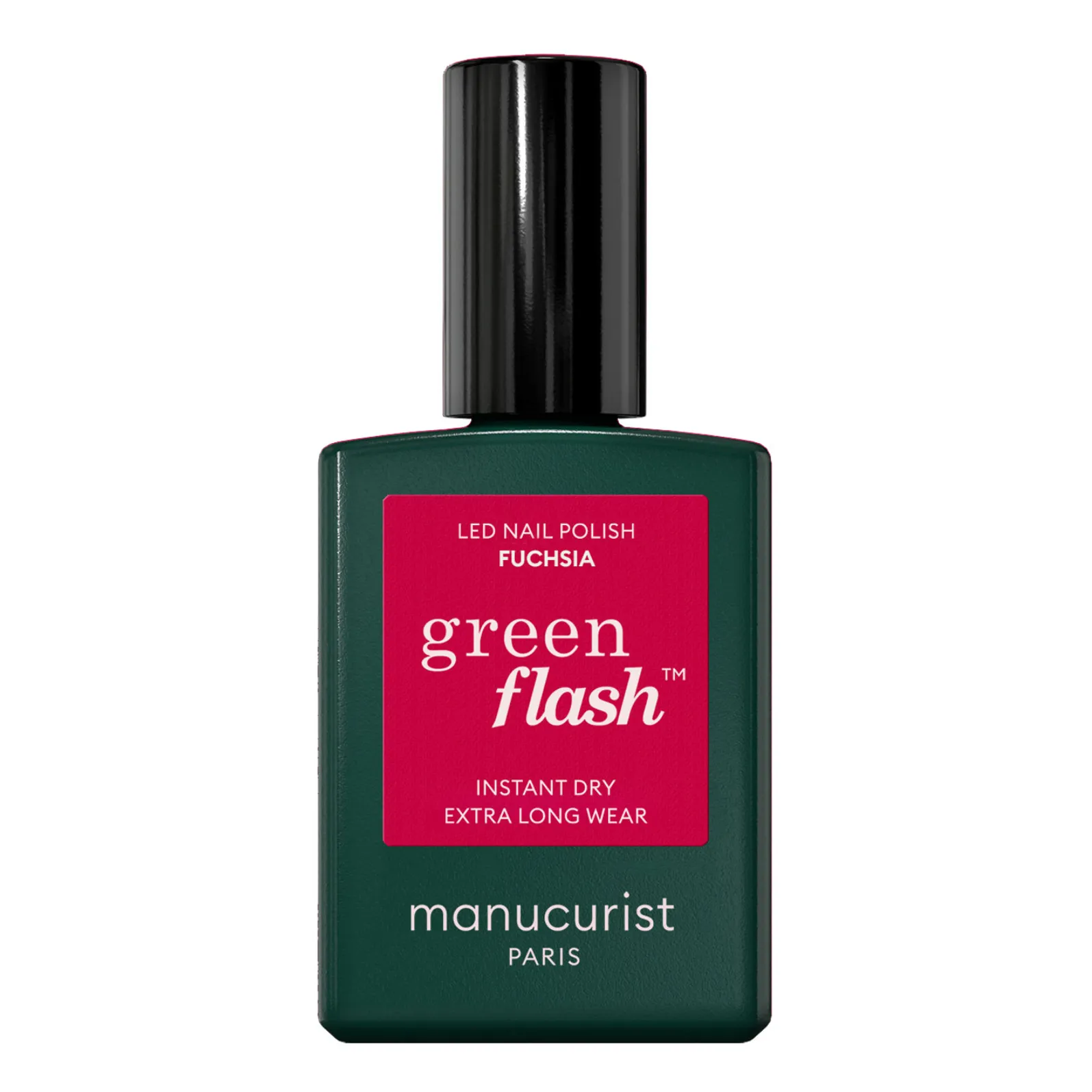 Manucurist Fuchsia Green Flash Semi-Permanent Nail Polish - 15 Ml