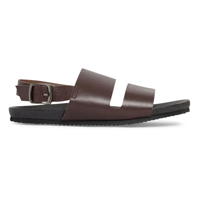 Trek Leather Sandals | Chocolate