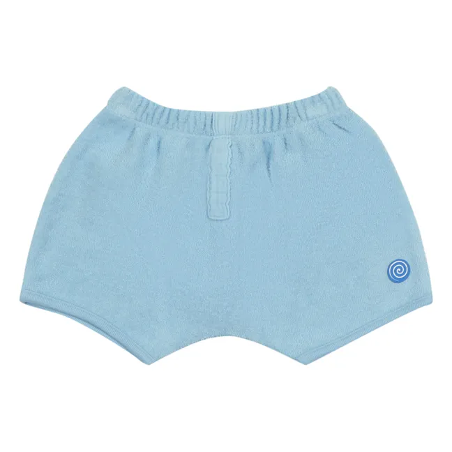 Frottee-Shorts Puck | Blassblau