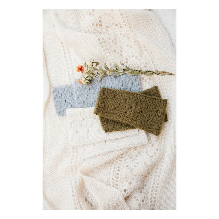 Manoplas de lana y mohair Zélie - Colección Mujer  | Gris- Imagen del producto n°1