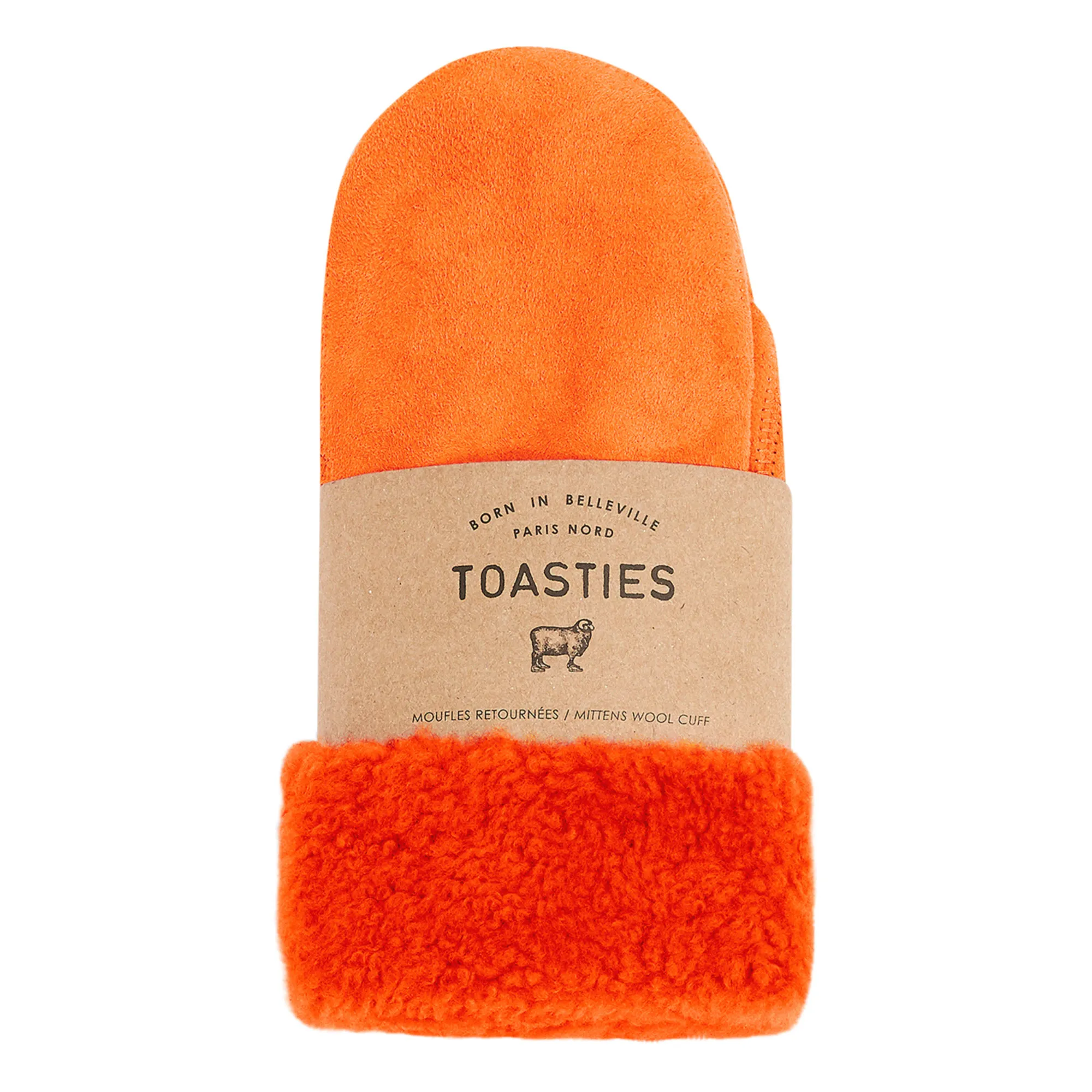 Merino Wool Mittens - Adult Collection -  | Orange- Product image n°2