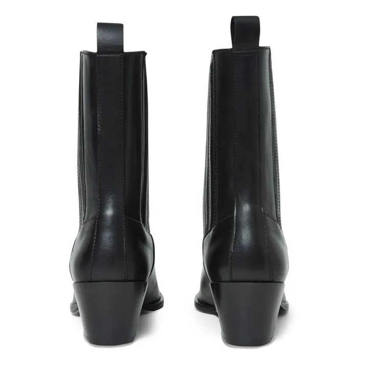 Wayne Split Leather Boots | Black- Product image n°4