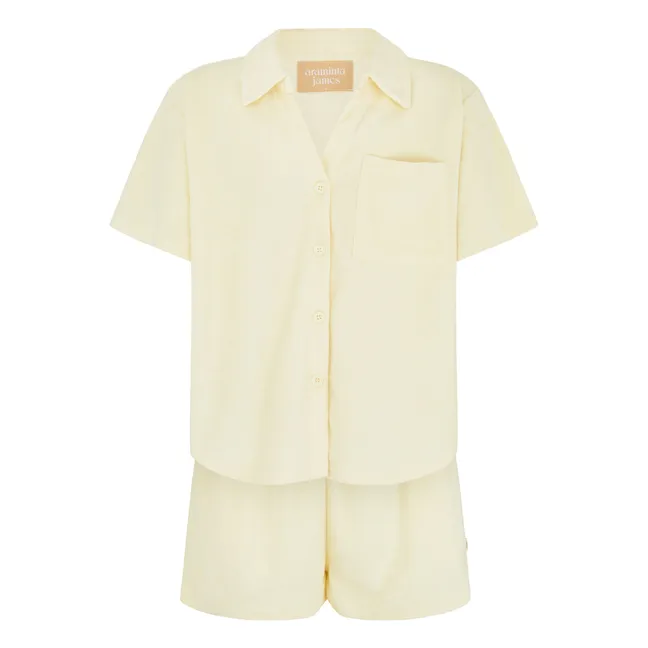 Ensemble Chemise Terry | Jaune pâle