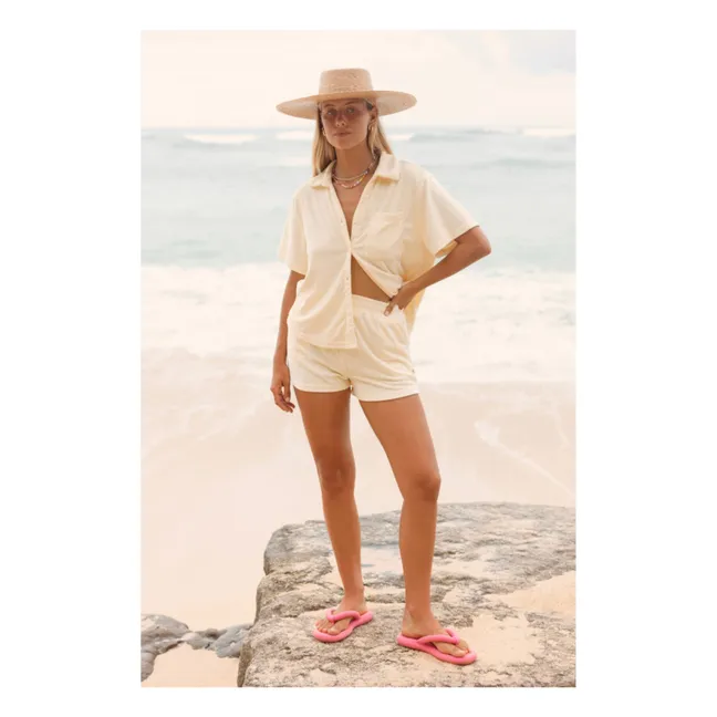 Ensemble Chemise Terry | Jaune pâle