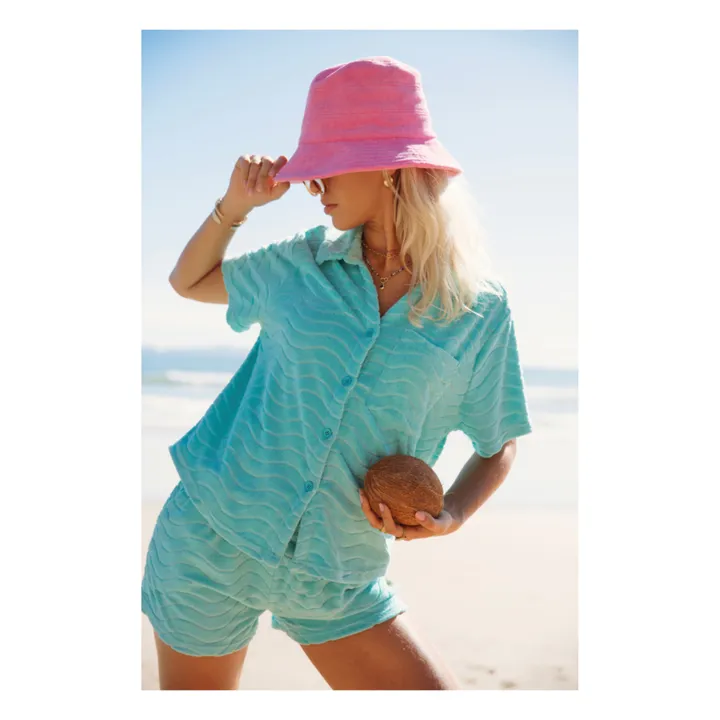 Ensemble Chemise Terry Wave | Bleu ciel- Image produit n°2