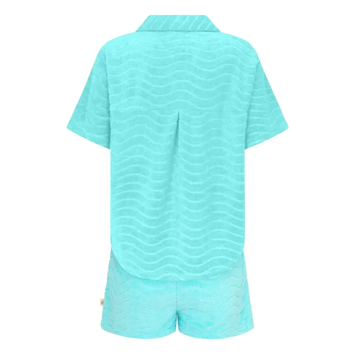 Ensemble Chemise Terry Wave | Bleu ciel- Image produit n°4