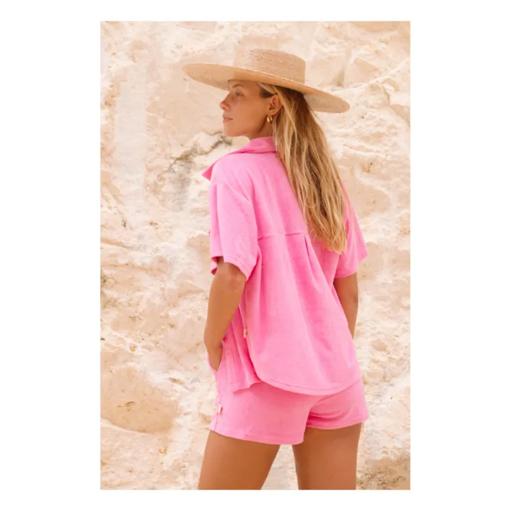 Ensemble Chemise Terry | Rose- Image produit n°2