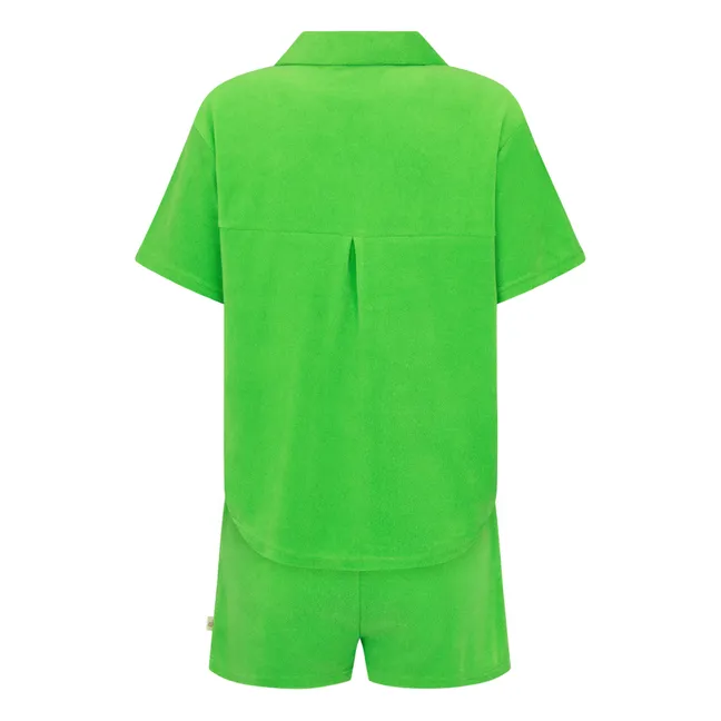 Juego de camisas de rizo | Verde Pálido