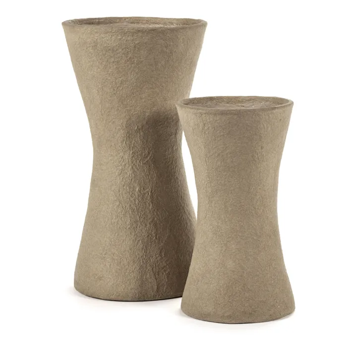 Earth Papier Mâché Vase | Brown- Product image n°1
