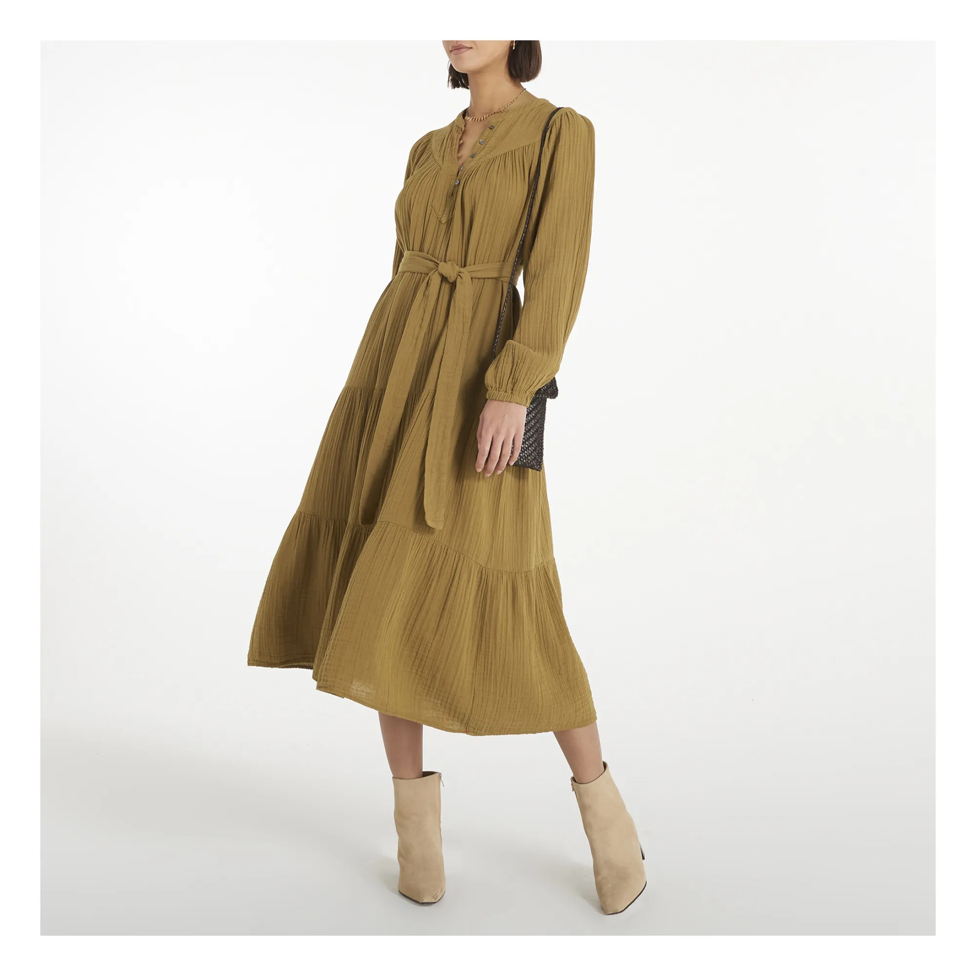 Xirena - Wrenn Dress - Khaki | Smallable Xirena - Wrenn Dress - Khaki | Smallable