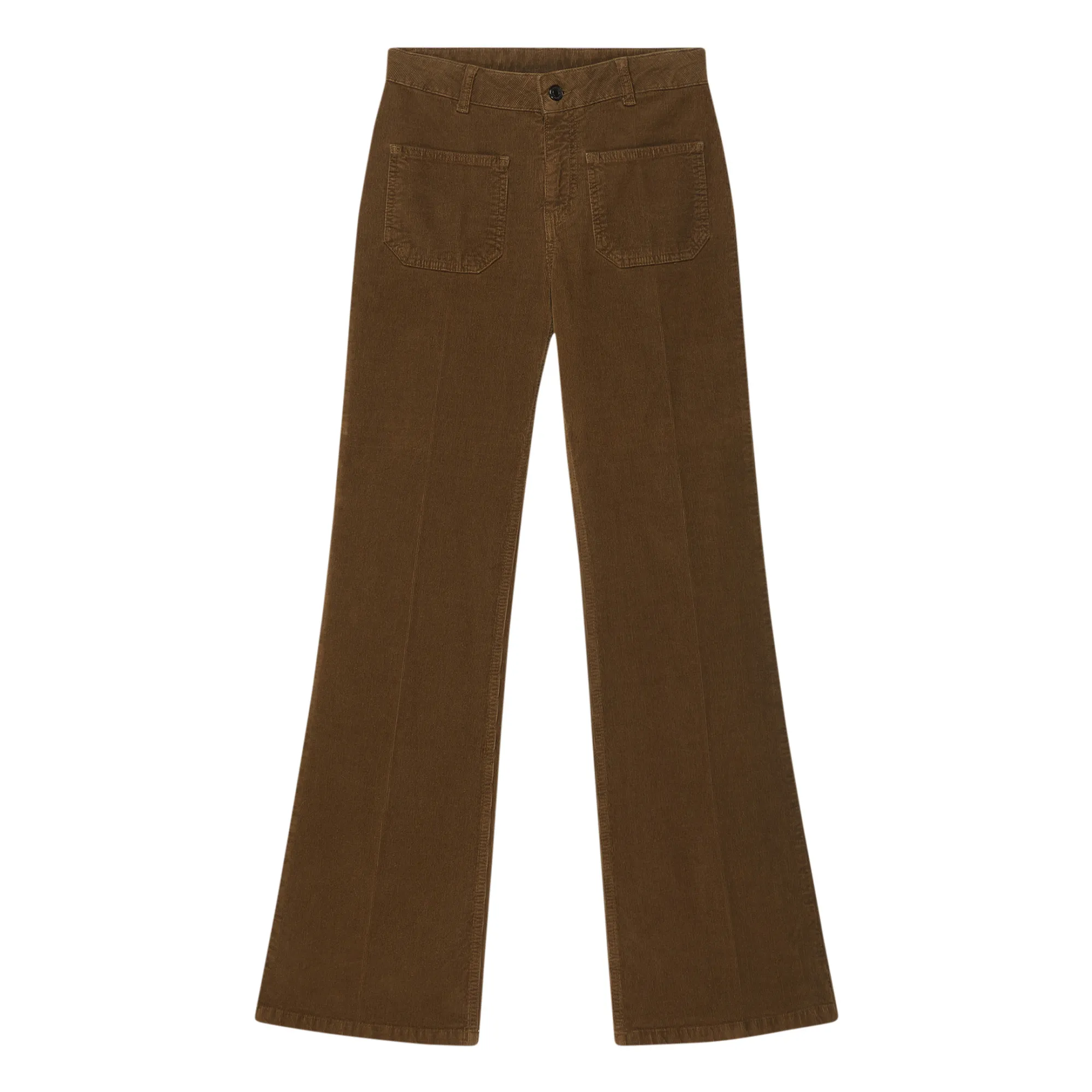 Vanessa Bruno Khaki Dompay Flared Jeans