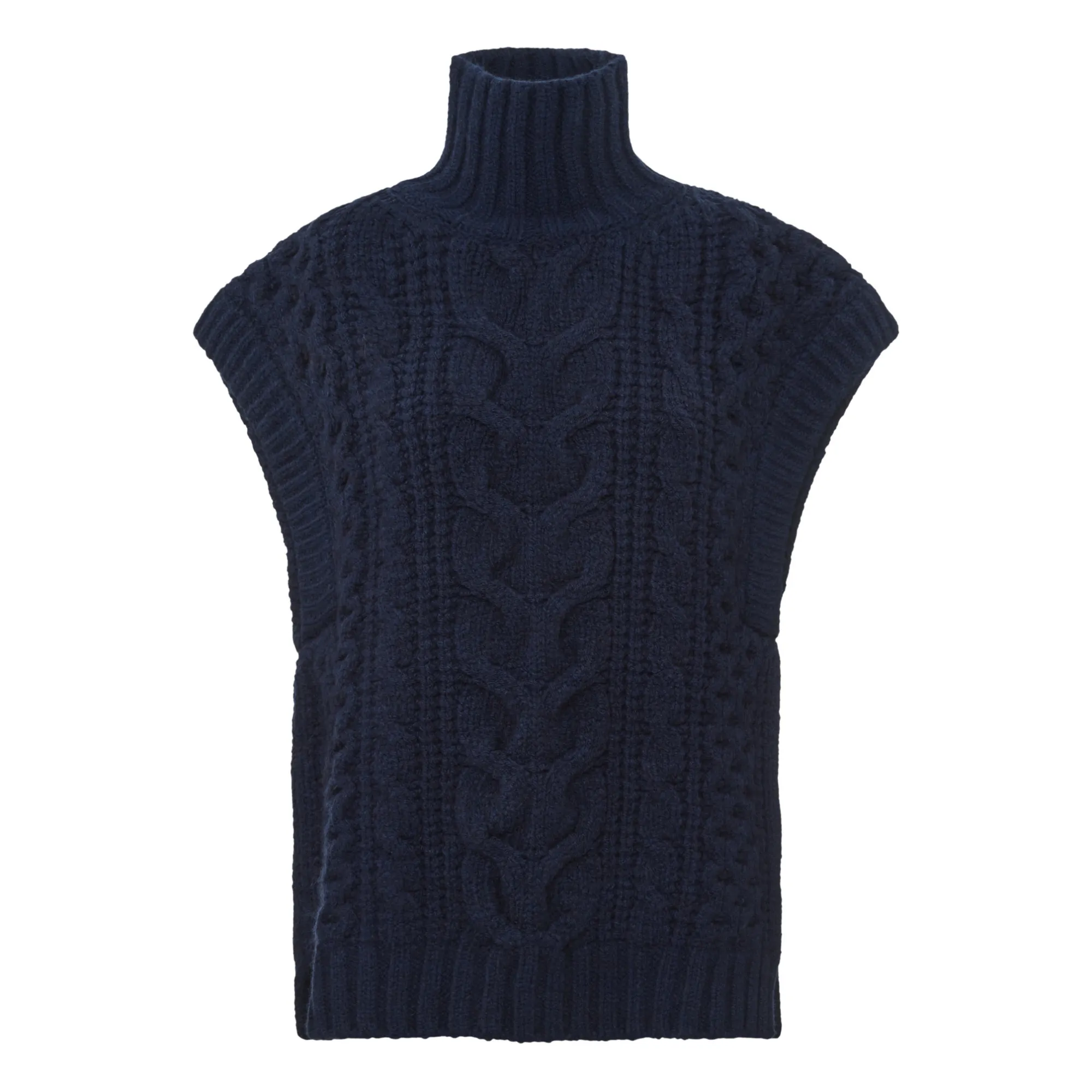 Vanessa Bruno Navy Blue Valestiane Sleeveless Sweater