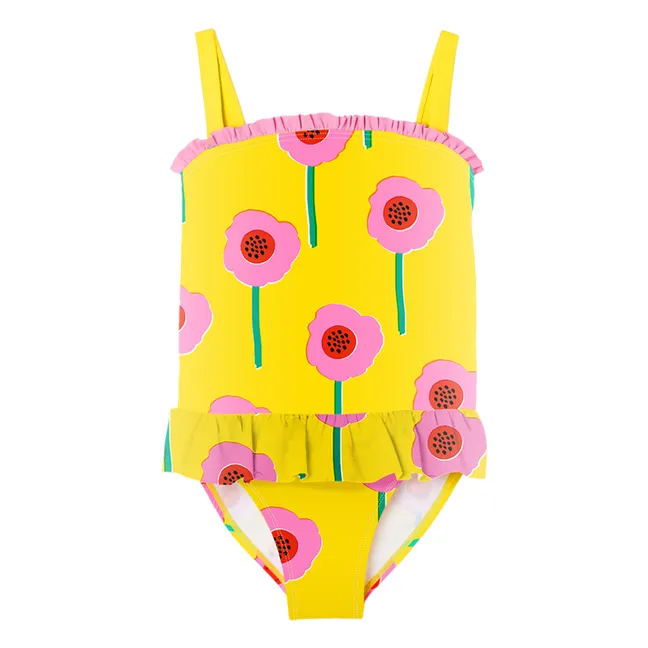 Floral One-Piece Swimsuit | Yellow