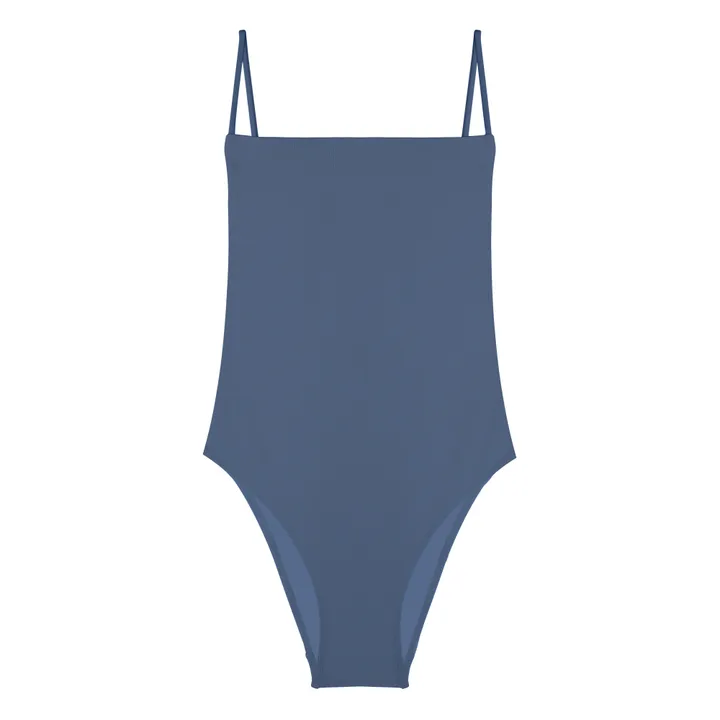 Maillot 1 Pièce Côtelé Ventiquattro | Bleu- Image produit n°0