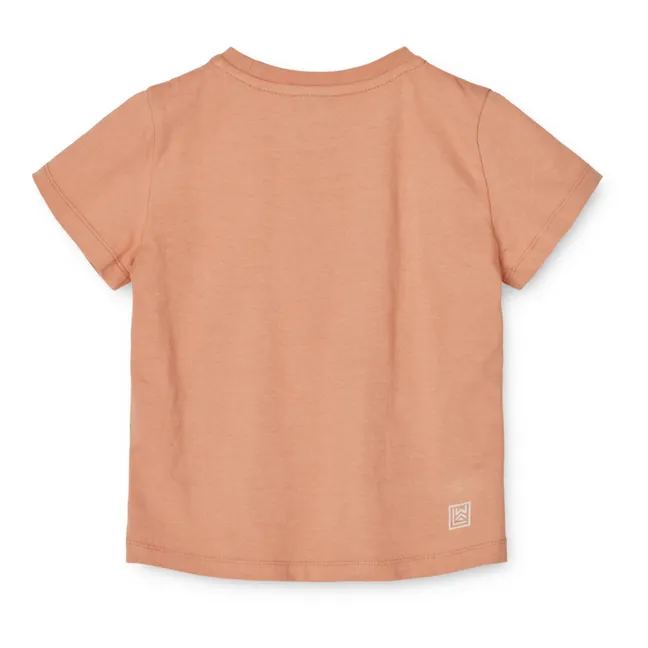 T-Shirt mit kurzen Ärmeln Bio-Baumwolle Apia | Altrosa
